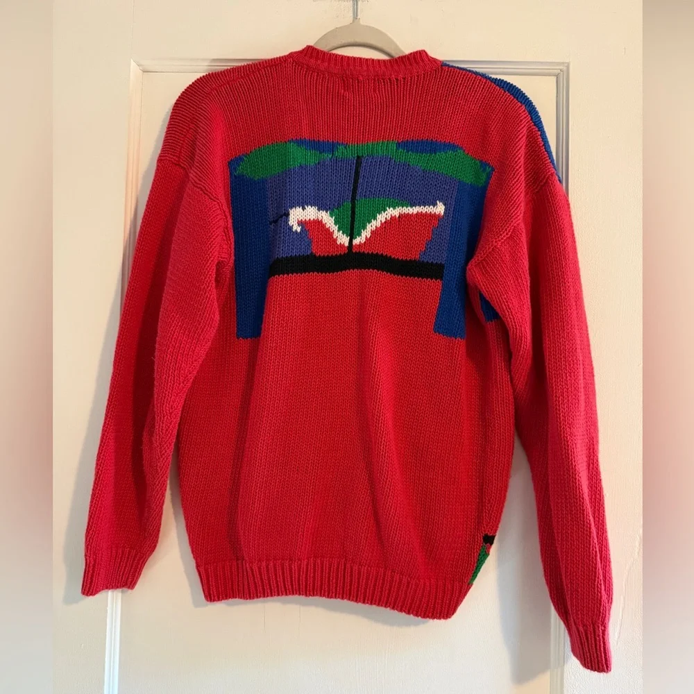 Vintage Boston Traders Ugly Christmas Sweater Snowman Winter Size XL